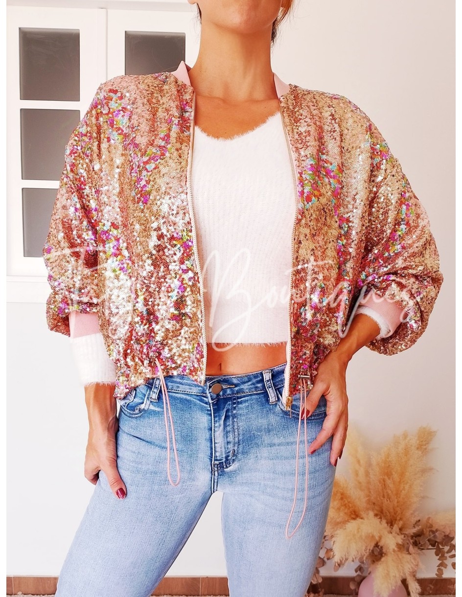 Bomber lentejuelas | Täty's Boutiques - Grupo Puerto Gragera