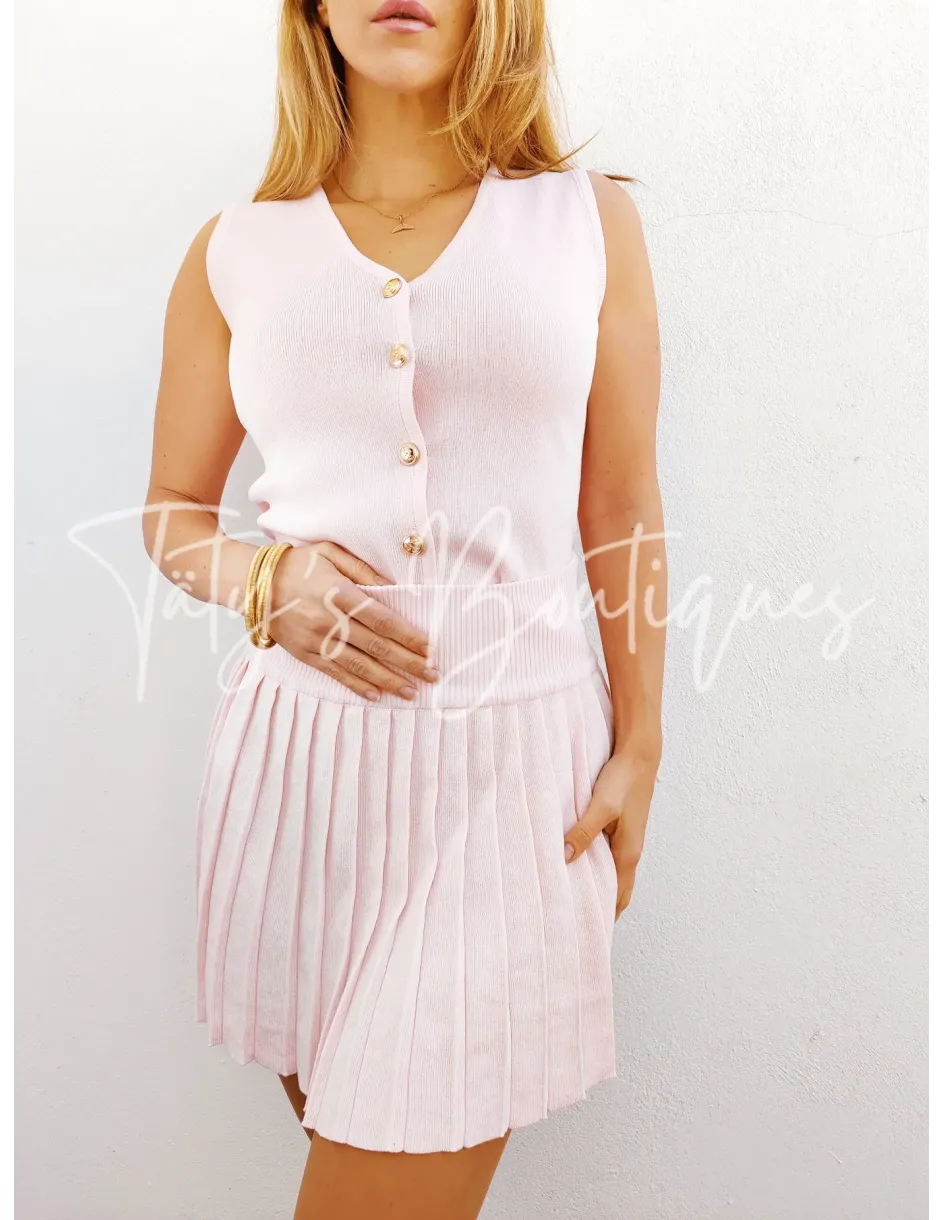 Conjunto minifalda chaleco | Täty's Boutiques - Grupo Puerto Gragera