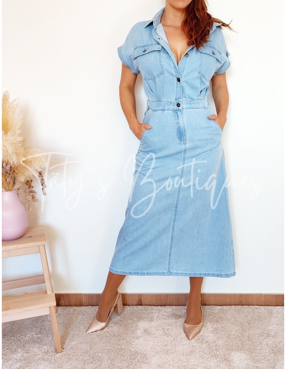 Vestido vaquero bolsillos | Täty's Boutiques - Grupo Puerto Gragera