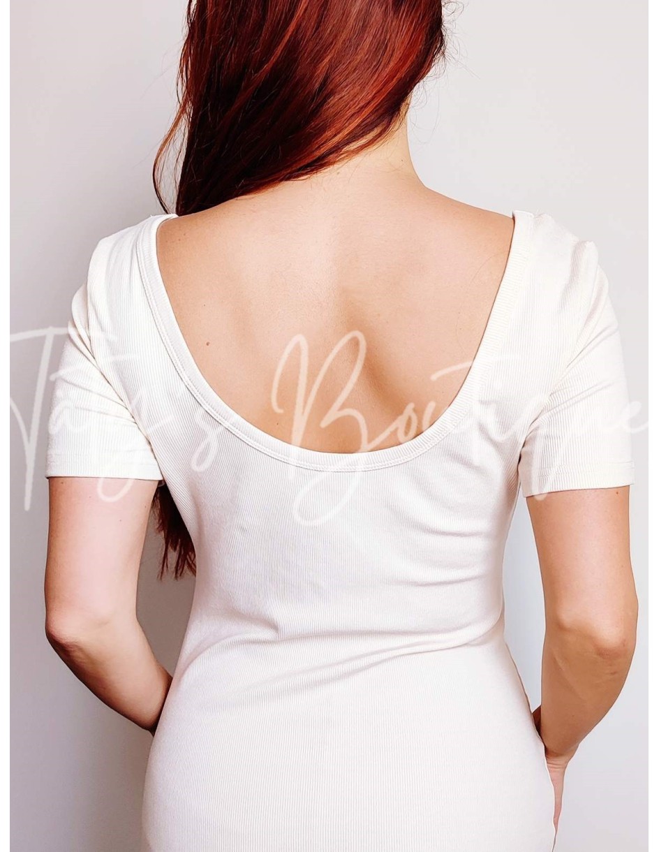 Vestido ajustado canalé| Täty's Boutiques - Grupo Puerto Gragera