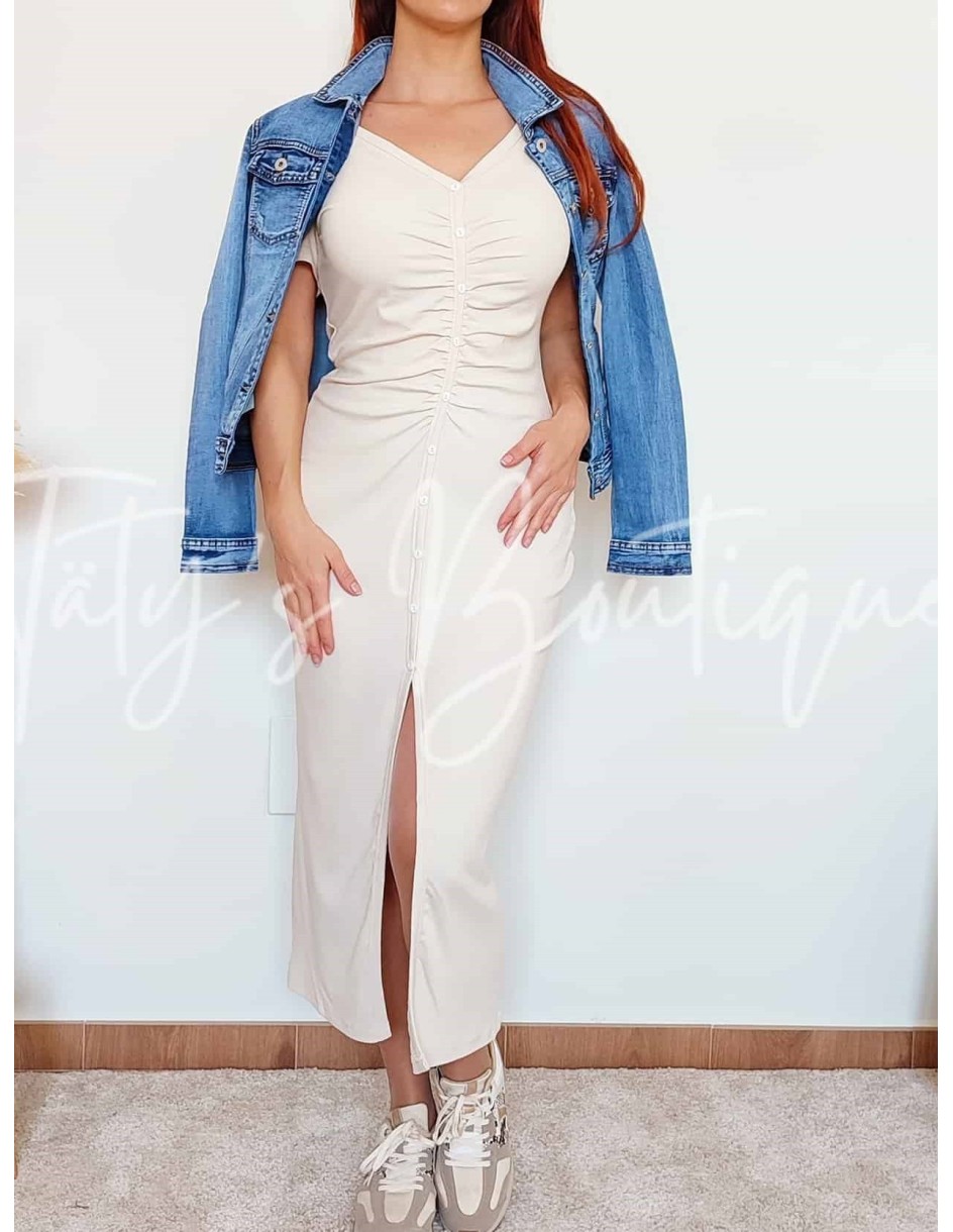 Vestido ajustado canalé| Täty's Boutiques - Grupo Puerto Gragera