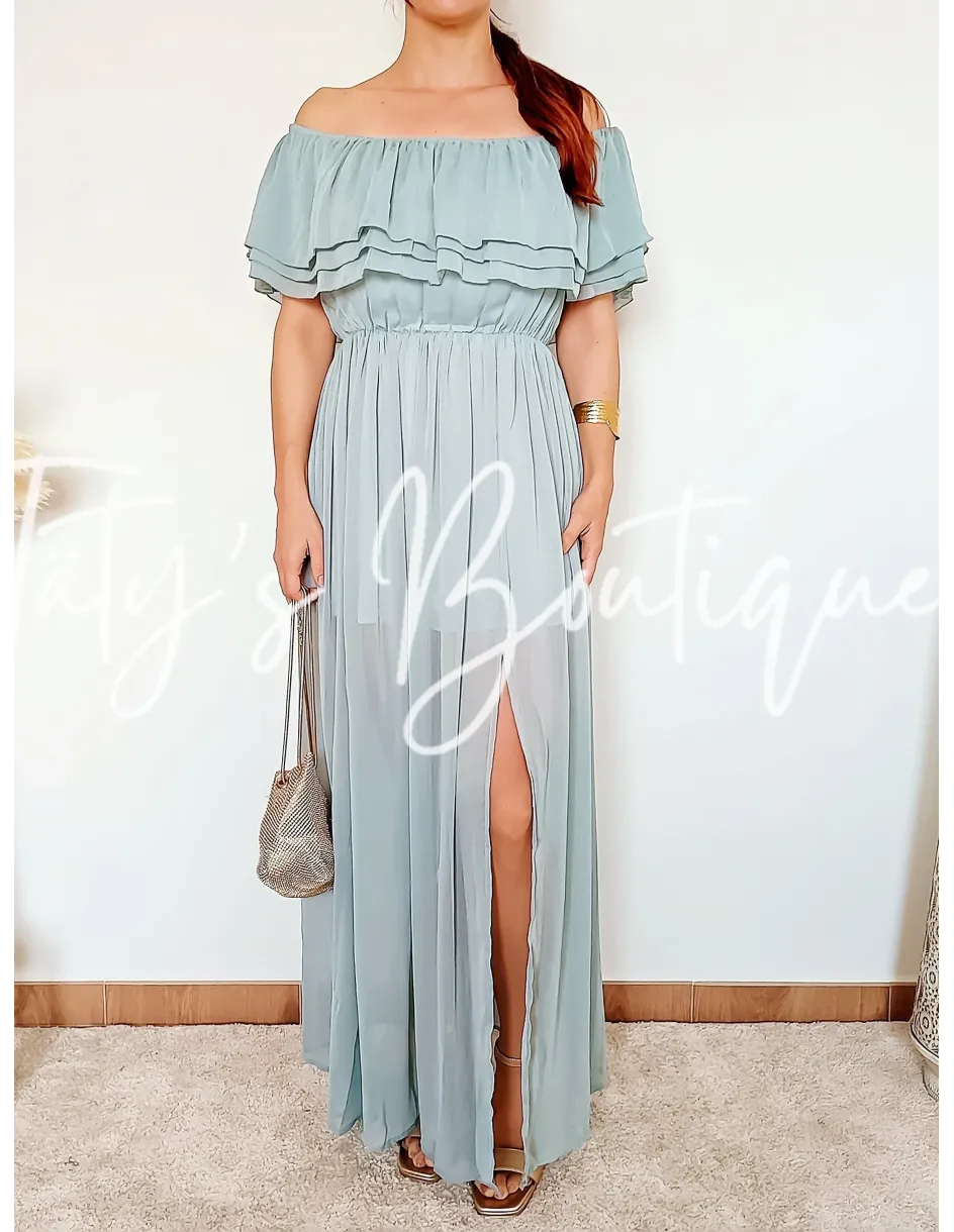 Vestido gasa bardot | Täty's Boutiques - Grupo Puerto Gragera