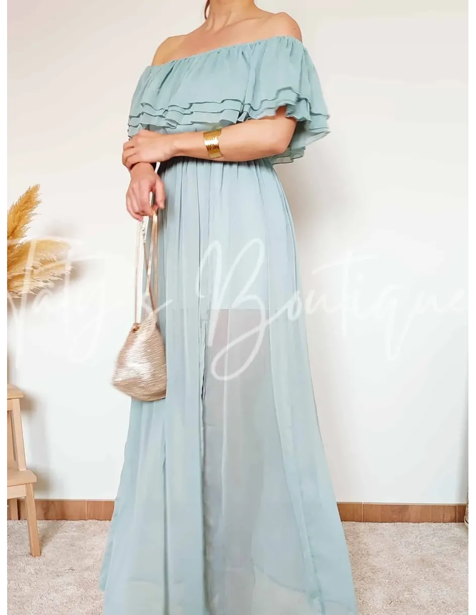 Vestido gasa bardot | Täty's Boutiques - Grupo Puerto Gragera