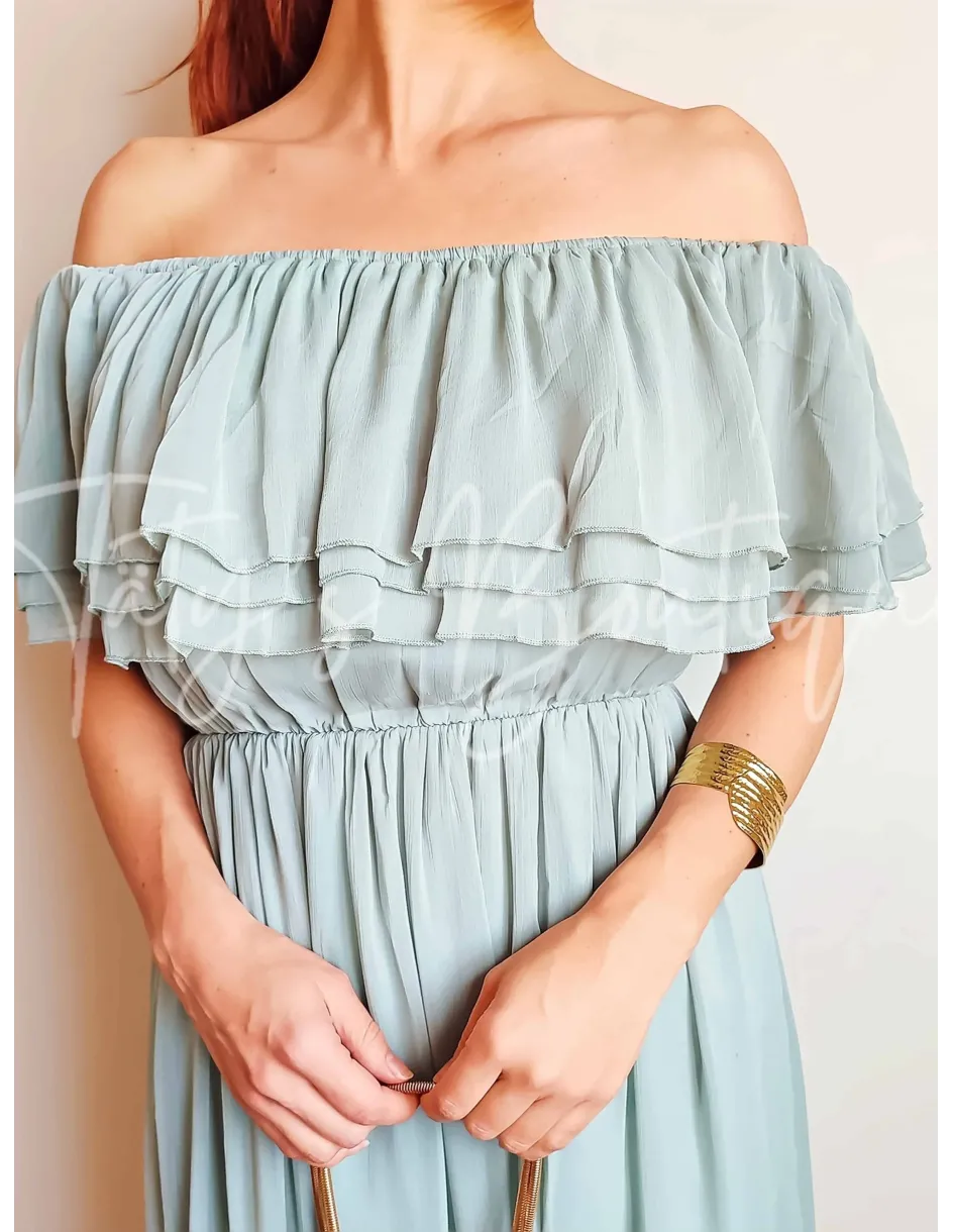 Vestido gasa bardot | Täty's Boutiques - Grupo Puerto Gragera